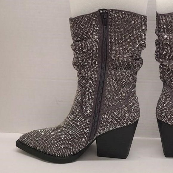 NEW Very G Women's Grey Sparkle Kady Slouch Size 6 - Picture 5 of 11